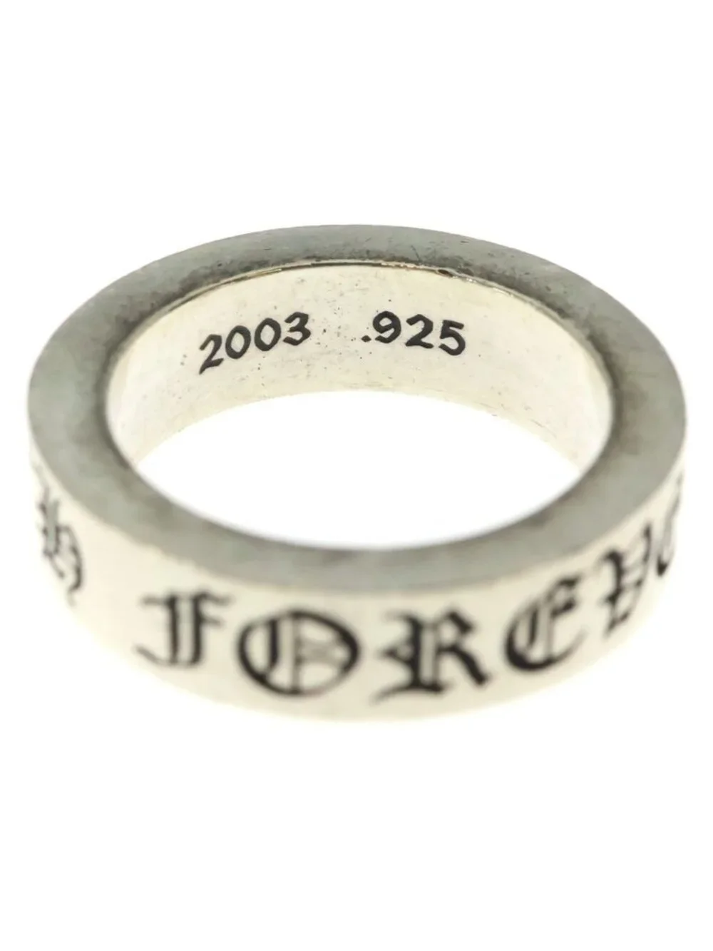 Chrome Hearts Spacer Forever Ring Silver